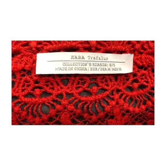 Zara Trafaluc Medium Red Zara Crop Top Color Red Size: M - Picture 2 of 2
